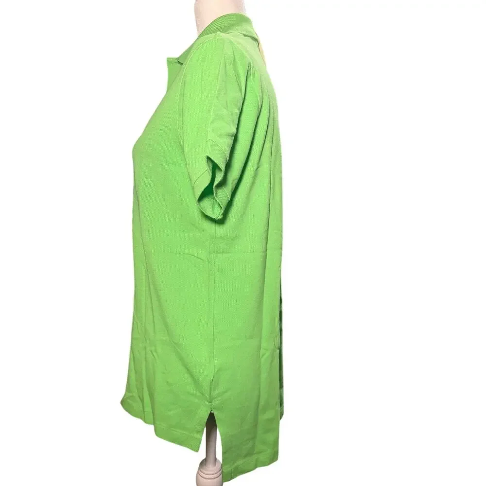 Polo Ralph Lauren Lime Green Polo Shirt, Purple Pony, Custom Fit, Men Small, NWT
